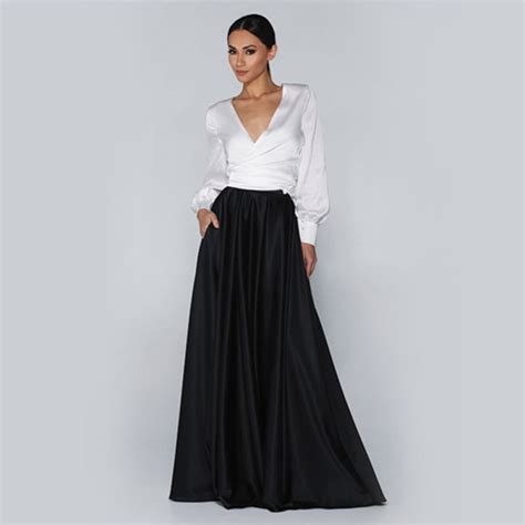 long skirt and top evening wear